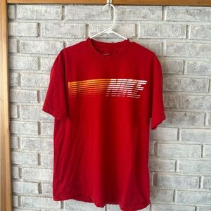 Nike Men's Red Graphic Tee